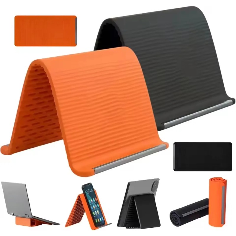 Tablet Ipad Accessories - Penyangga Ponsel Silikon Lipat Fleksibel, Portabel,
