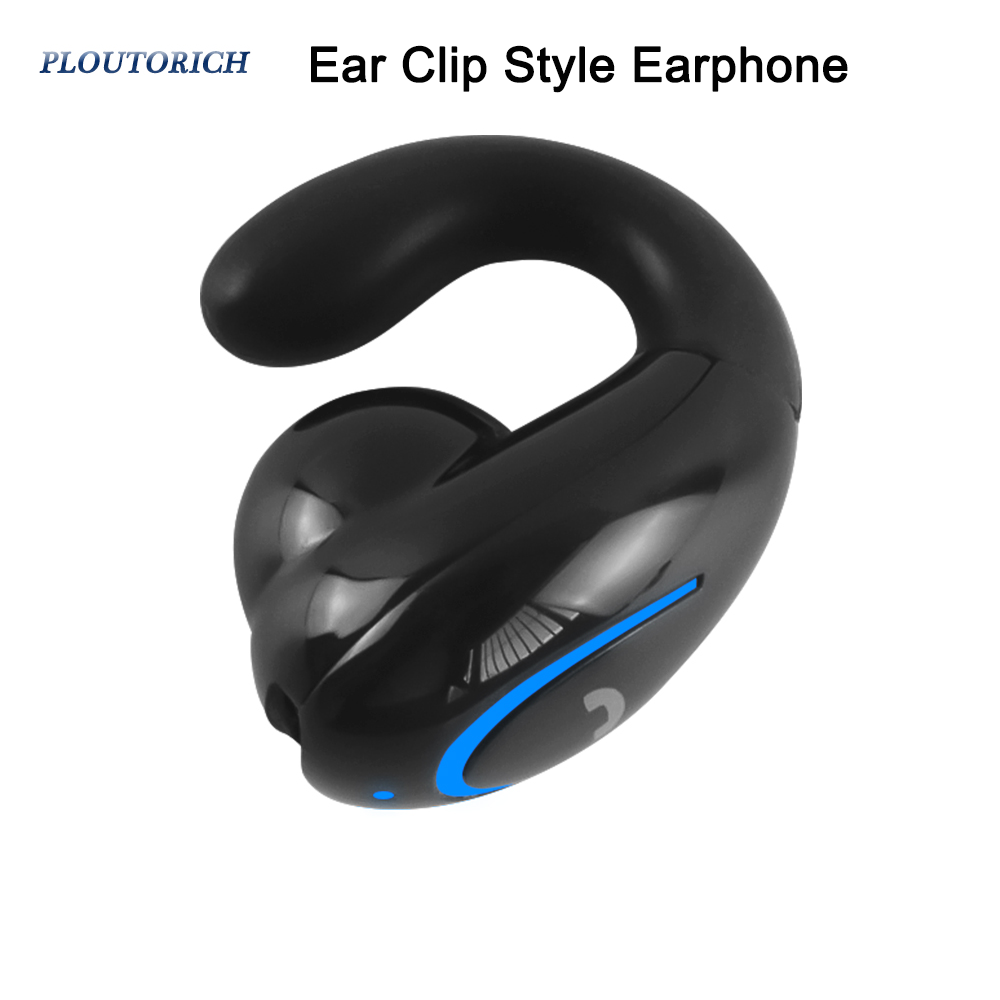 Wired Earphone Lightning - Headphone Bluetooth, gaya klip telinga, Earphone