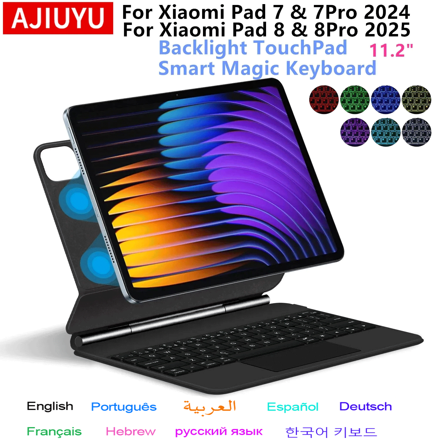 Tablet Keyboard Case - Magic Keyboard Folio Untuk Xiaomi Pad