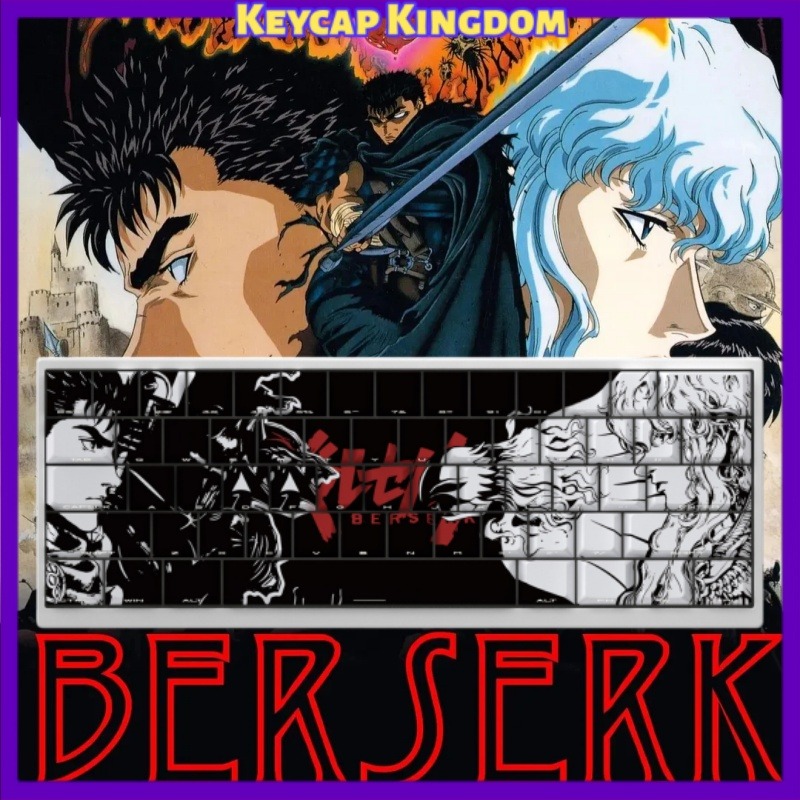 Tablet Accessories Keyboard - Tema BERSERK Anime Keycap 98 Kunci