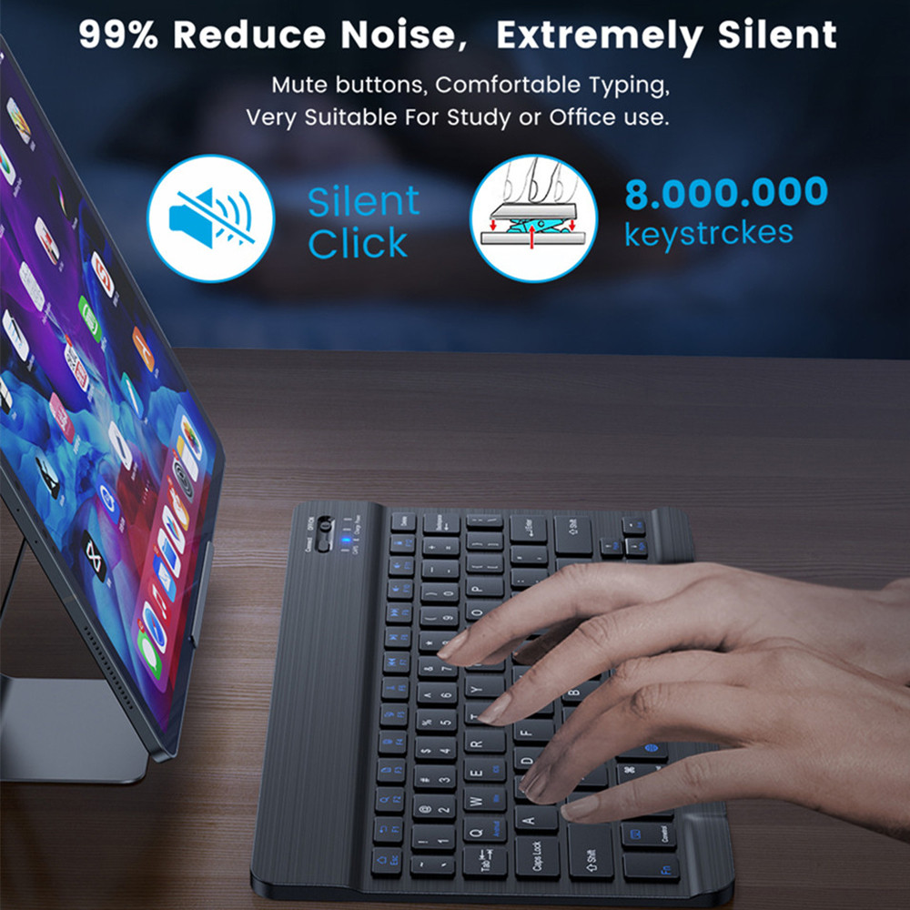 Keyboard Mini Bluetooth Nirkab - Tablet Accessories Keyboard ulasan dan harga