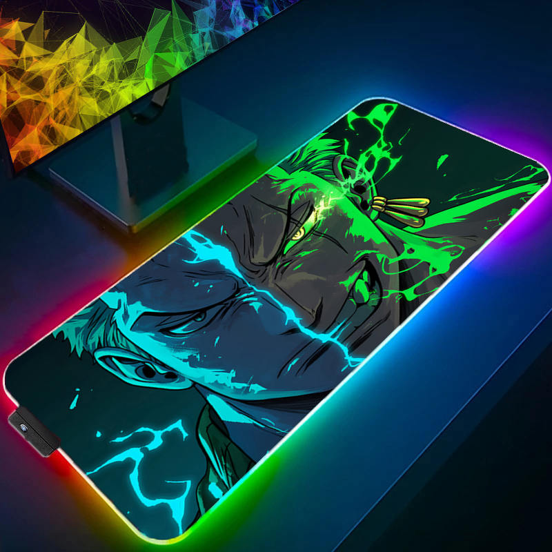 ONE PIECE Zoro Mouse Pad RGB A - Tablet Accessories Keyboard ulasan dan harga