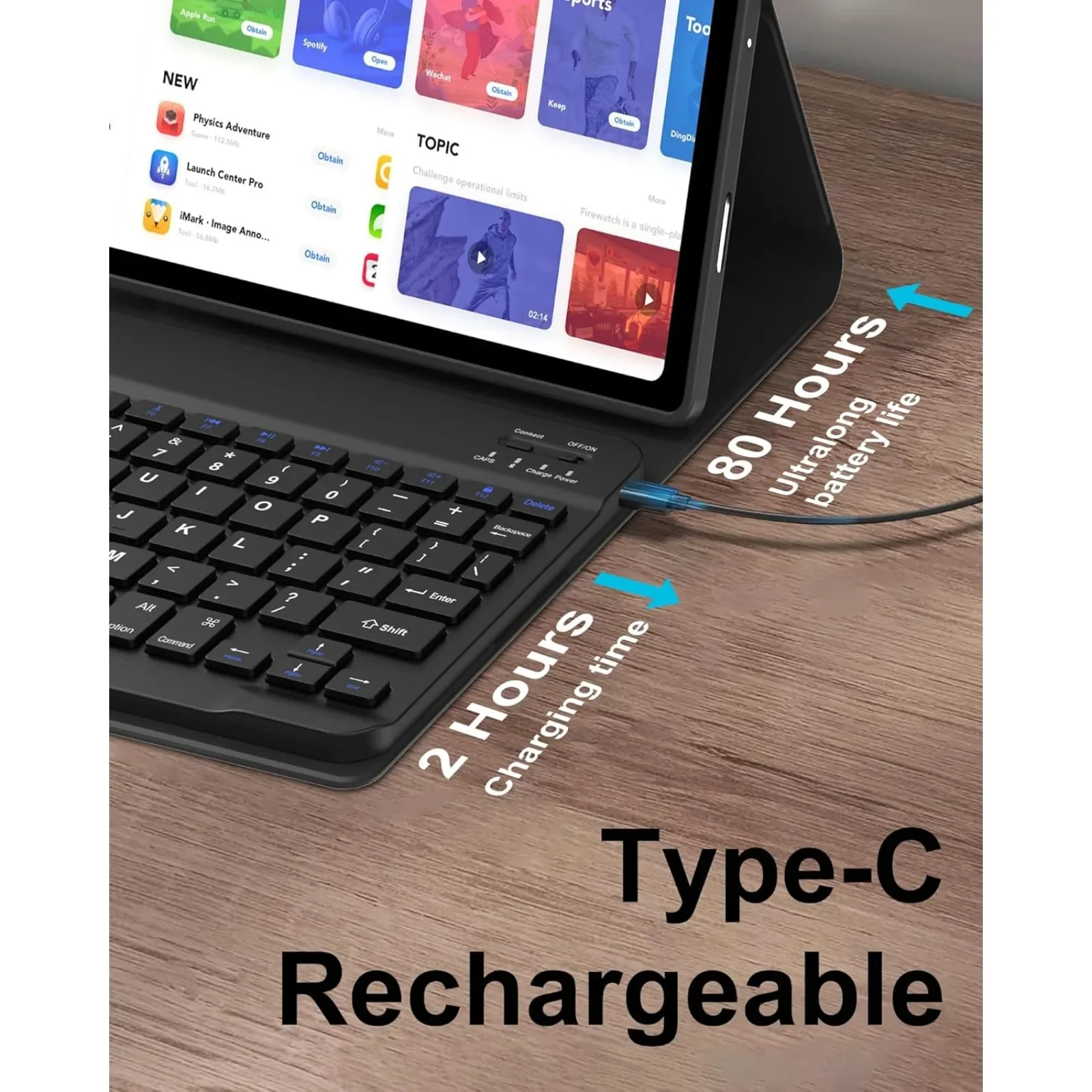 Casing Keyboard untuk Tablet H - Tablet Keyboard Case ulasan dan harga