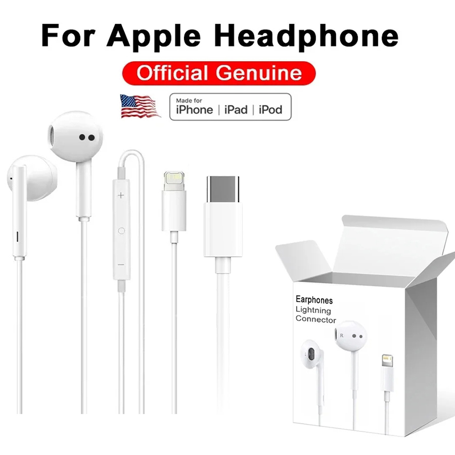 Untuk Apple iPhone 17 16 15 14 - Wired Earphone Lightning ulasan dan harga