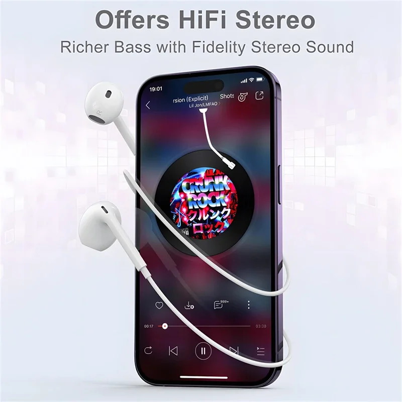 Earphone Lightning Berkabel As - Wired Earphone Lightning ulasan dan harga